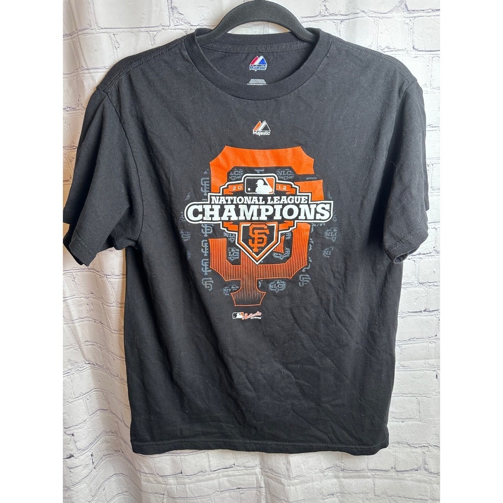 Majestic San Francisco Giants T-Shirt National League Champions Youth XL